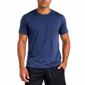 Athletic Works DriWorks Blue Short Sleeve Athletic Tee Mens M